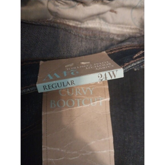Charter Club Women's Jeans 24W Denim Blue Total Control Curvy Bootcut High Rise - Picture 6 of 9